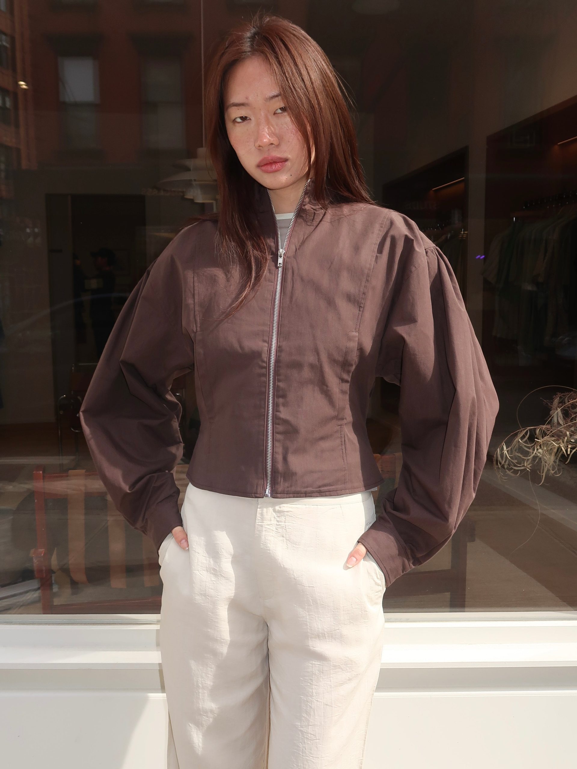 Globo Jacket in Brown - Image 4