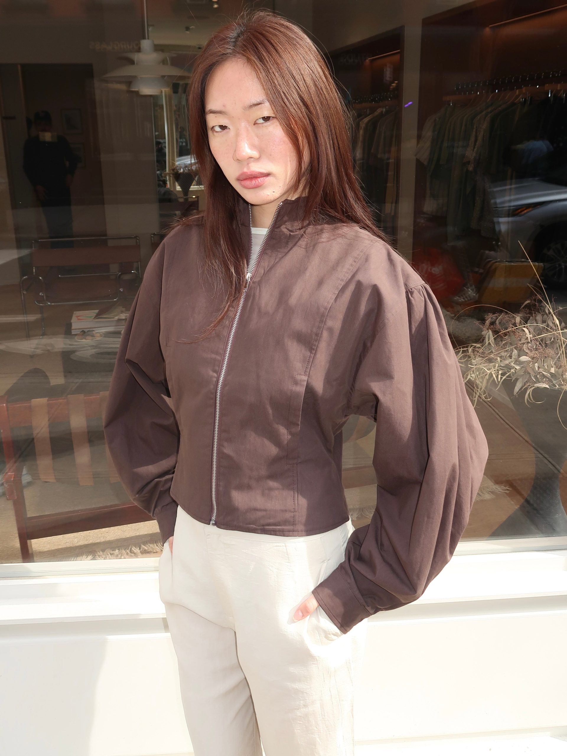 Globo Jacket in Brown - Image 2