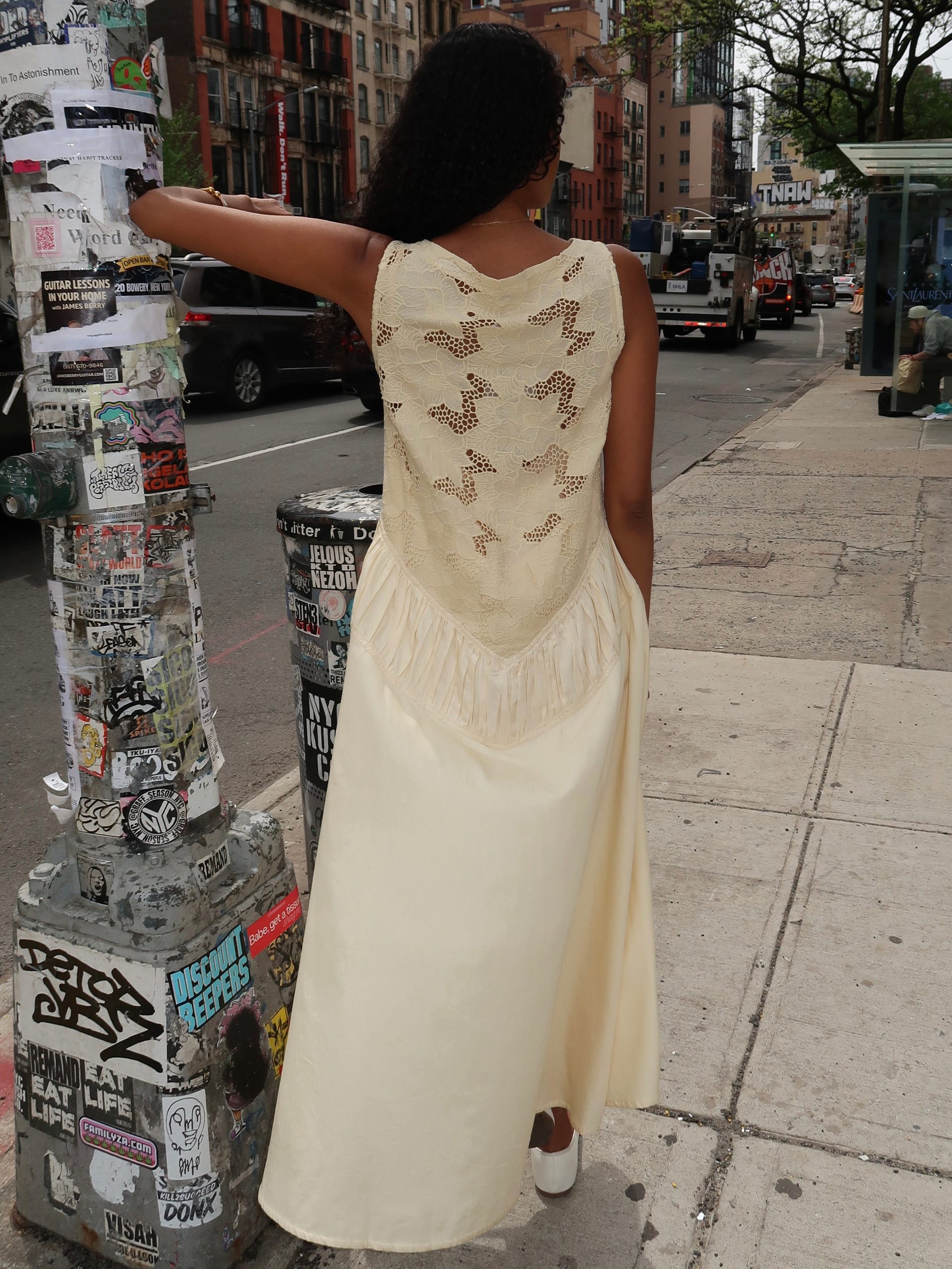 Sally Cutwork Maxi Dress in Ivory - Image 3