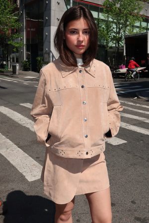 Luana Real Suede Taupe Jacket